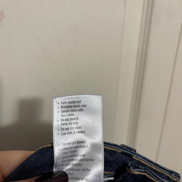 Paige Women's Dark Wash Whiskered Mid Rise Stretch Verdugo Ankle Jeans Size 25 - Picture 7 of 9